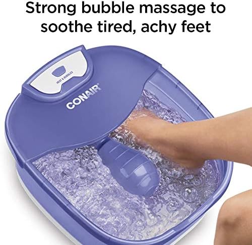Conair Heat Sense Premium Foot Spa/Pedicure Spa with Massaging Foot Rollers, Bubbles and Heat 5 pounds (Refurbished)
