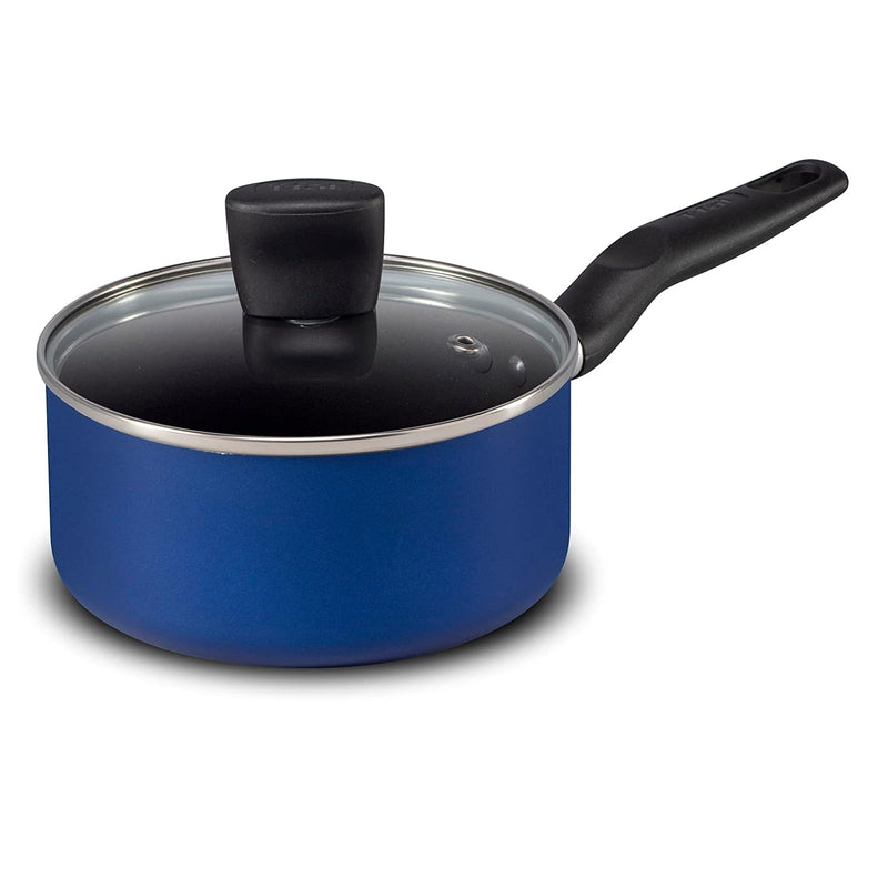 BRAND NEW T-fal Essential 8 Piece Pots and Pans Non-Stick Cookware Set (Blue)