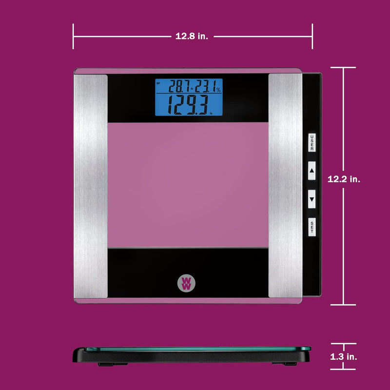 Conair WW Scales WW52NC Body Analysis Glass Scale (Weight Watchers), Black (Refurbished)
