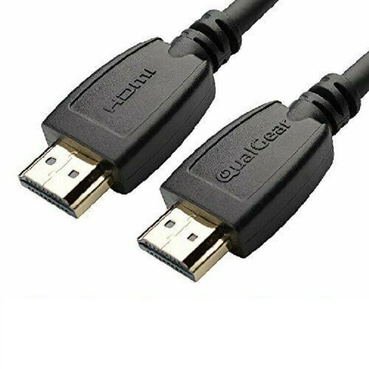 Qualgear 12 Ft NAAV-QG-CBL-HD20-12FT-10PK High Speed HDMI 2.0 cable with 24k Gold Plated Contacts, Supports 4k Ultra HD, 3D, Upto 18Gbps, Ethernet (Pack of 10)