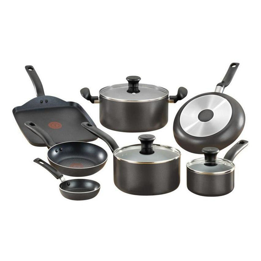 T-fal Simply Cook Nonstick Cookware, 20pc Set, Black