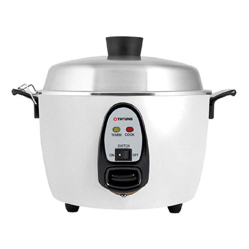 Tatung TAC-10GSF 10 Cup Rice Cooker – White Aluminum Cook Pot