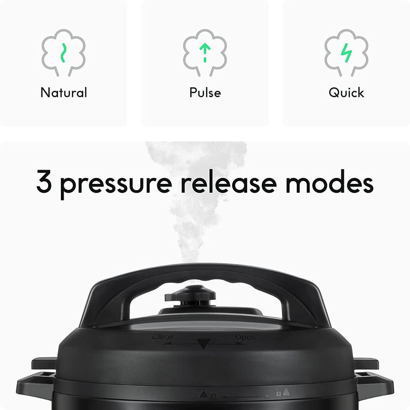 CHEF iQ Multi-Functional Smart Pressure Cooker RJ40-6-WIFI, Pairs with App Via WiFi for Meals in an Instant, Built-In Scale & Auto Steam Release, 6 Qt (Refurbished)