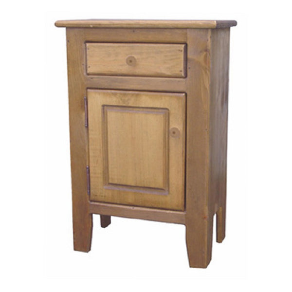 Handcrafted Small Nightstand Antique Wooden Pine Furniture
