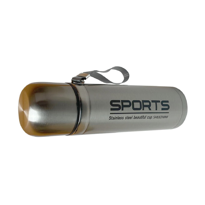Double-layer stainless steel 750ml Vacuum Flask sports bottle Travel Thermos Cup Portable with Rope