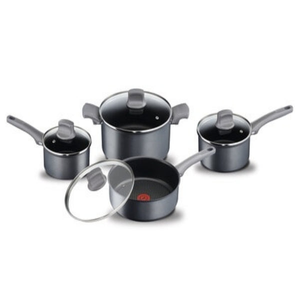 T-fal G1029052 Induction Character France Grey 8pc Set “Blemished Packaging- Manufacturer Refurbished, Good as NEW (Comes with One Year Manufacturer Warranty, Direct to the Customer)“
