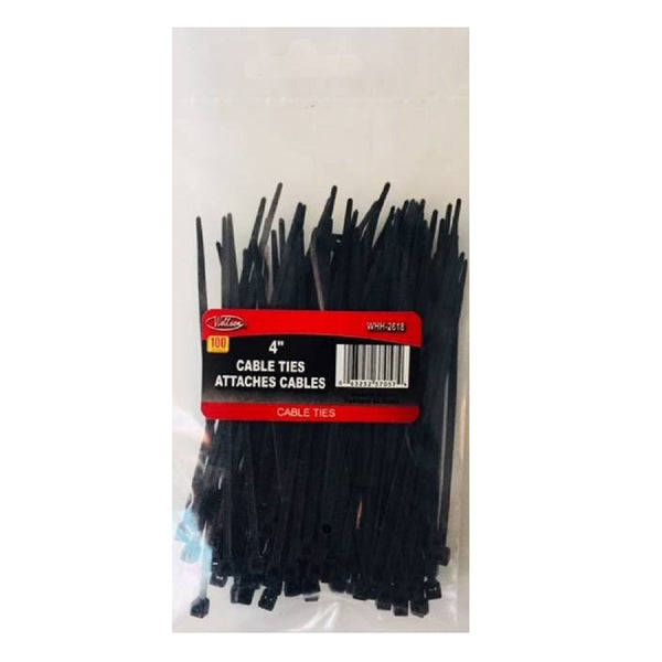 Wellson 100 Pcs 4" Cable Tie (2.5 Mm X 100 Mm)