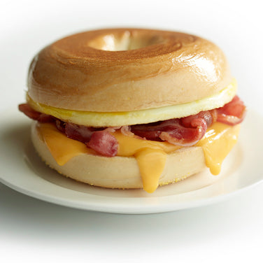 Bacon, Egg and Cheese Bagel Sandwich