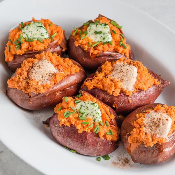 Sweet or Savory Baked Sweet Potatoes