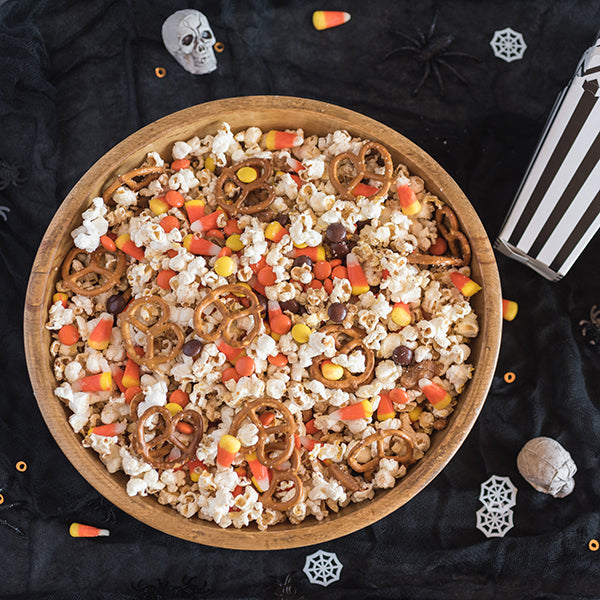 Caramel Candy Corn Popcorn Mix