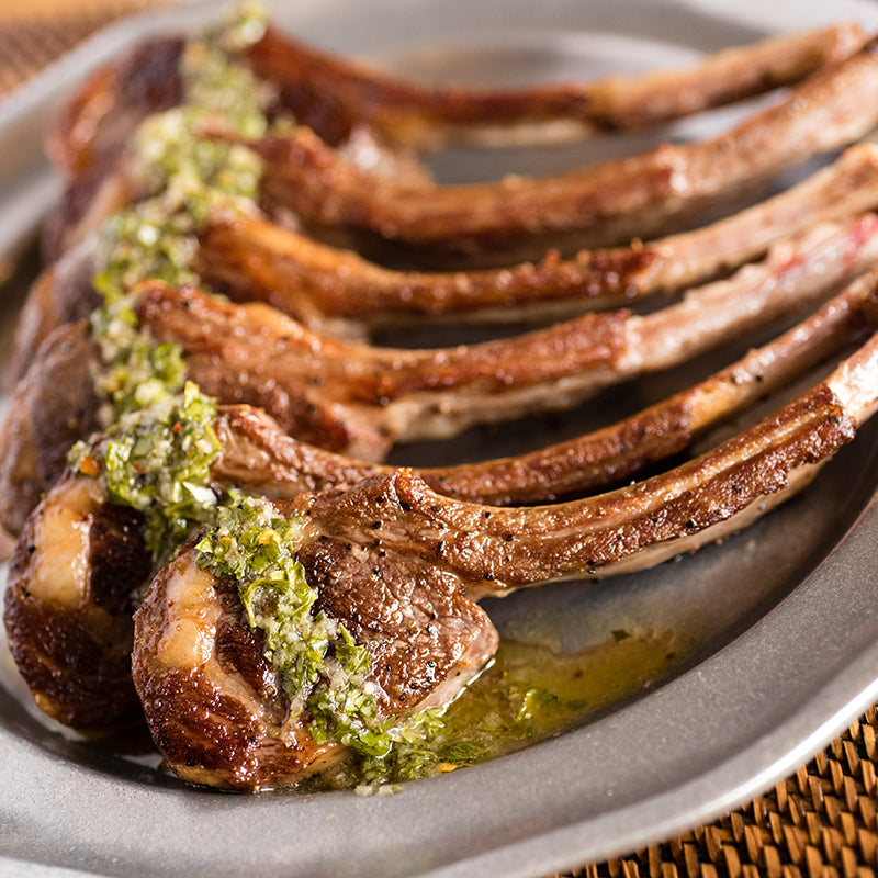 Sous Vide Lamb Chops with Chimichurri Sauce