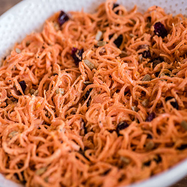 Spiralizer Orange Ginger Carrot Slaw