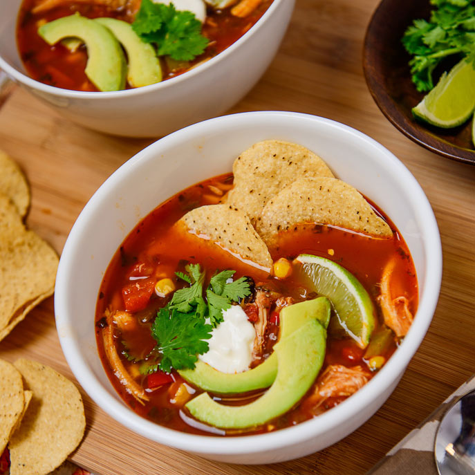 Slow Cooker Turkey Tortilla Soup