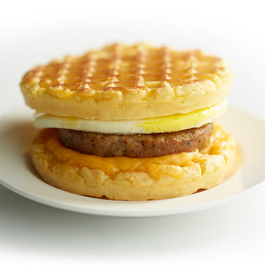 Sausage, Egg and Cheese Waffle Sandwich