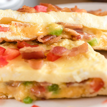 Personal-Size Bacon and Cheese Omelet