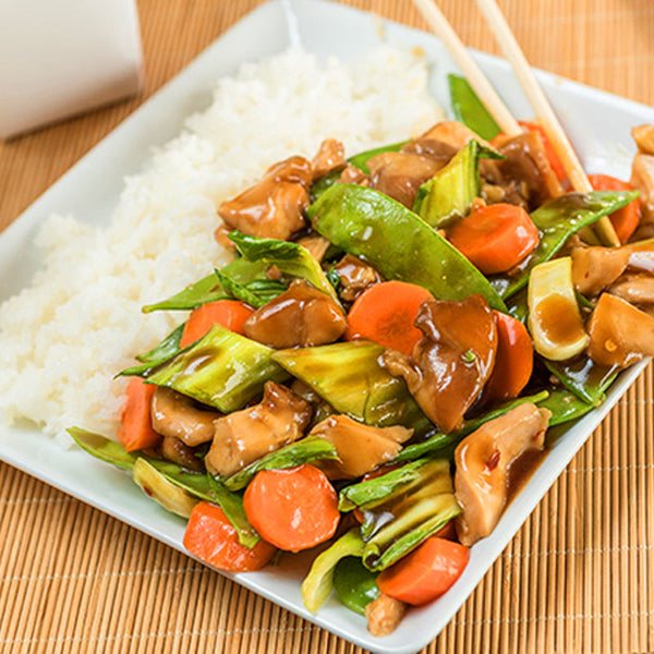 Slow Cooker Teriyaki Chicken with Vegetables and Rice