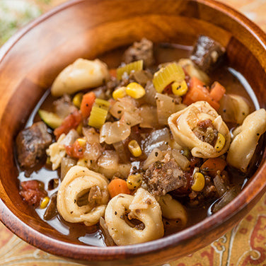 Slow Cooker Sausage and Tortellini Stew