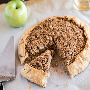 Spiralized Apple Crumb Tart