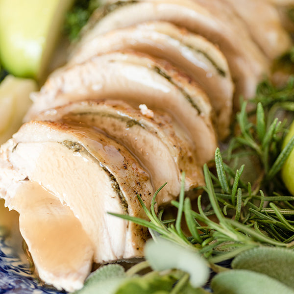 Apple Herb Roasted Turkey and Turkey Breast