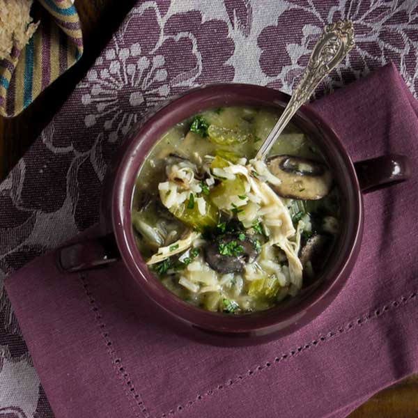 Slow Cooker Chicken and Wild Rice Soup