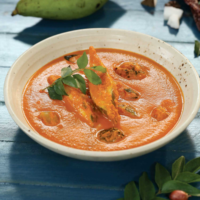 Coastal Fish Curry Coconut & Dried Chilly Ground to a Fine Paste and Cooked with Fresh Fish