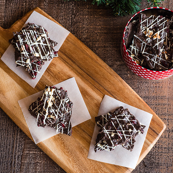 Cranberry & Almond Salted Chocolate Bark