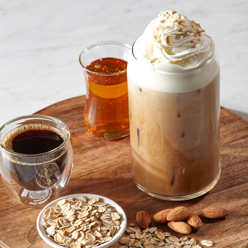 Honey Almond Oat Milk Cold Brew Coffee