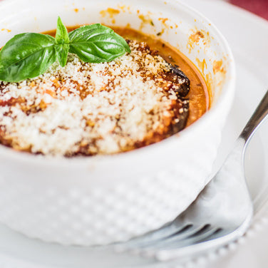 Individual Baked Eggplant Parmesan