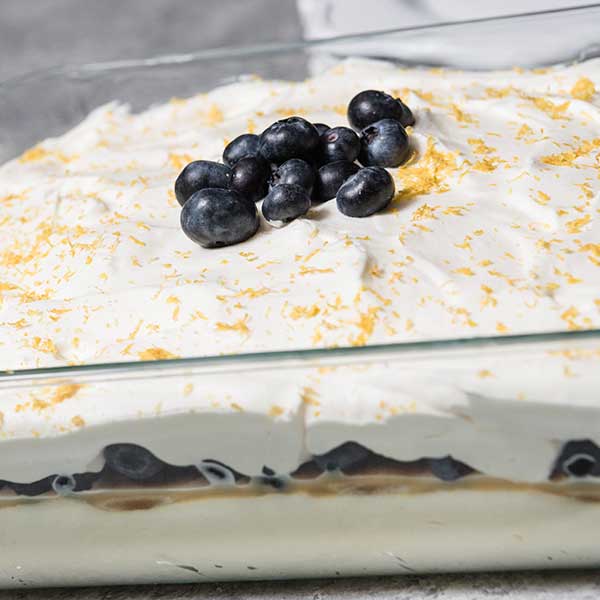 Lemon Blueberry Icebox Cake