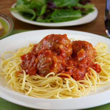 Slow Cooker Meatballs and Roasted Red Pepper Marinara