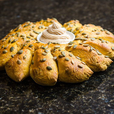 Pumpkin Wreath Bread