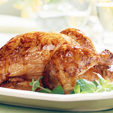 Roast Chicken with Honey Mustard Glaze