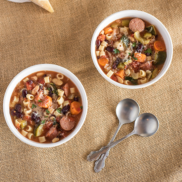 Slow Cooker Minestrone with Kale & Kielbasa