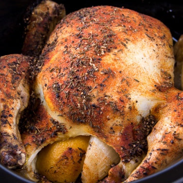 Slow Cooker Roasted Chicken