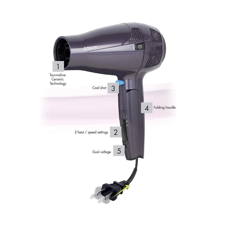 Conair Mobile Styler 1875W Hair Dryer 289RNC (Refurbished)