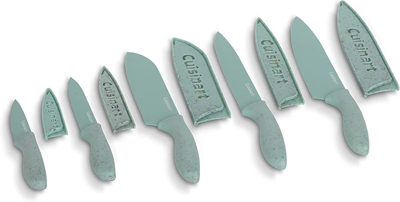 Cuisinart C55-10OSC 10-pc Oceanware Eco-Friendly Cutlery Set: Non-Stick Stainless Steel Blades, Crafted from Recycled Fish nets