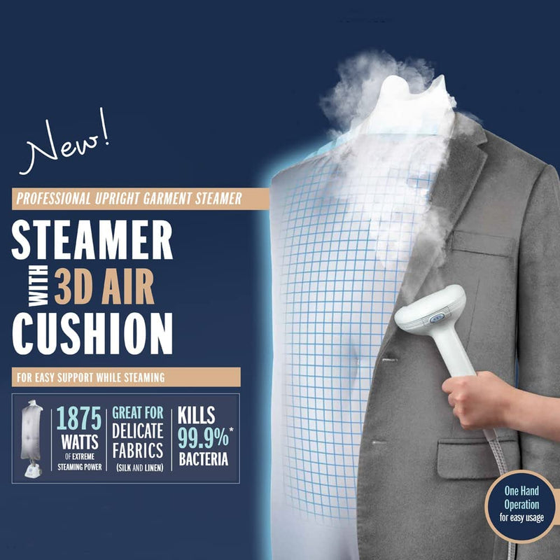 Conair GS125CTXC ExtremeSteam Professional Upright Fabric Steamer with 3D Air Cushion Bag by Conair, White