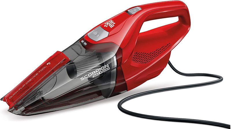 Dirt Devil Scorpion Quick Flip HV 7A Vacuum (Red), SD20005RED (Open Box- "Good As New" Blemished Packaging)