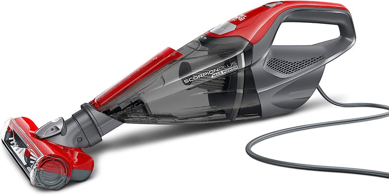 Dirt Devil Scropion Plus Corded Hand Vacuum, SD30025B, Red (Open Box- "Good As New" Blemished Packaging)