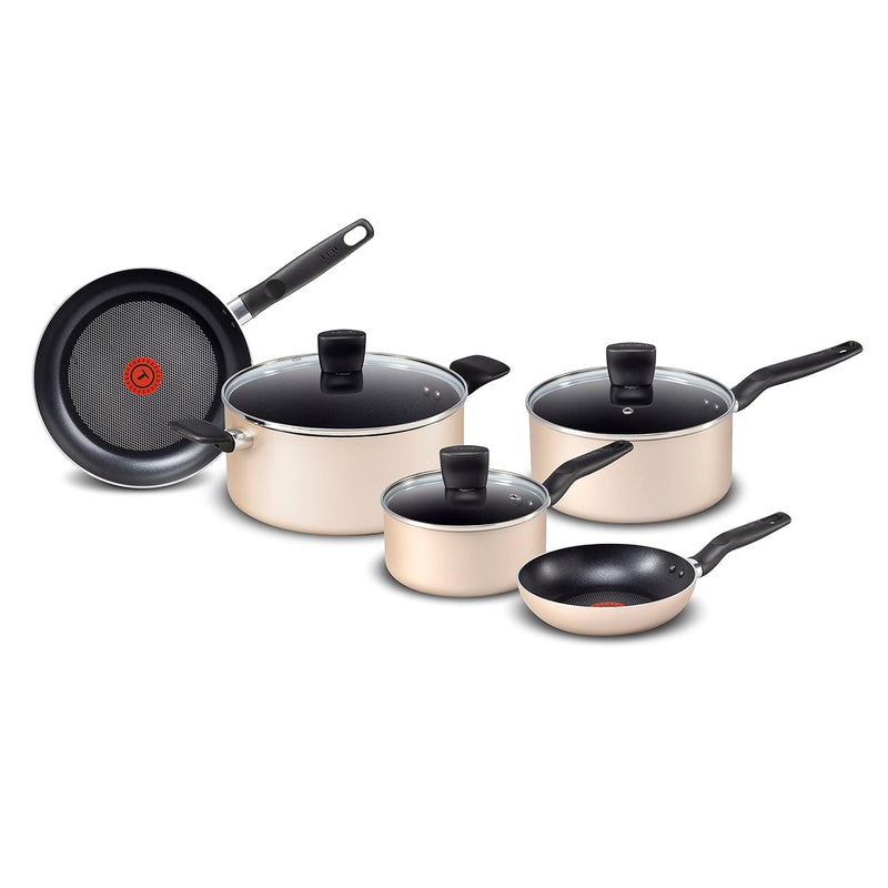 T-fal Essential 8 Piece Pots and Pans Non-Stick Cookware Set