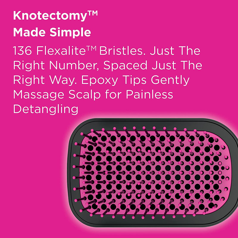 The Knot Dr. for Conair BC120C All-in-1 Smoothing Detangling Dryer Brush Pink