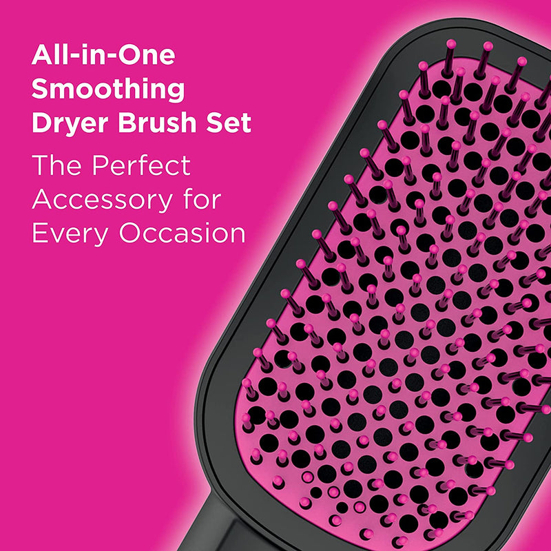 The Knot Dr. for Conair BC120C All-in-1 Smoothing Detangling Dryer Brush Pink
