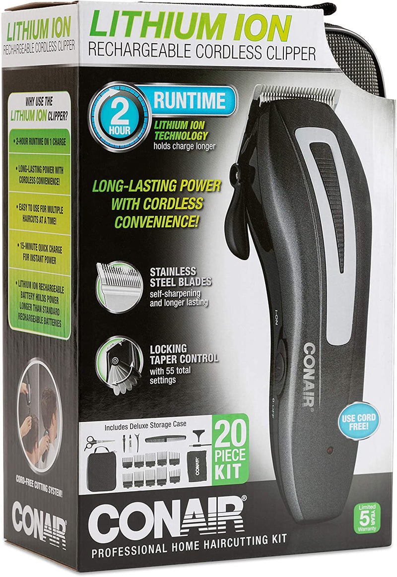 Conair for Men Conair for men 20 pc lithium ion clipper haircut groomi