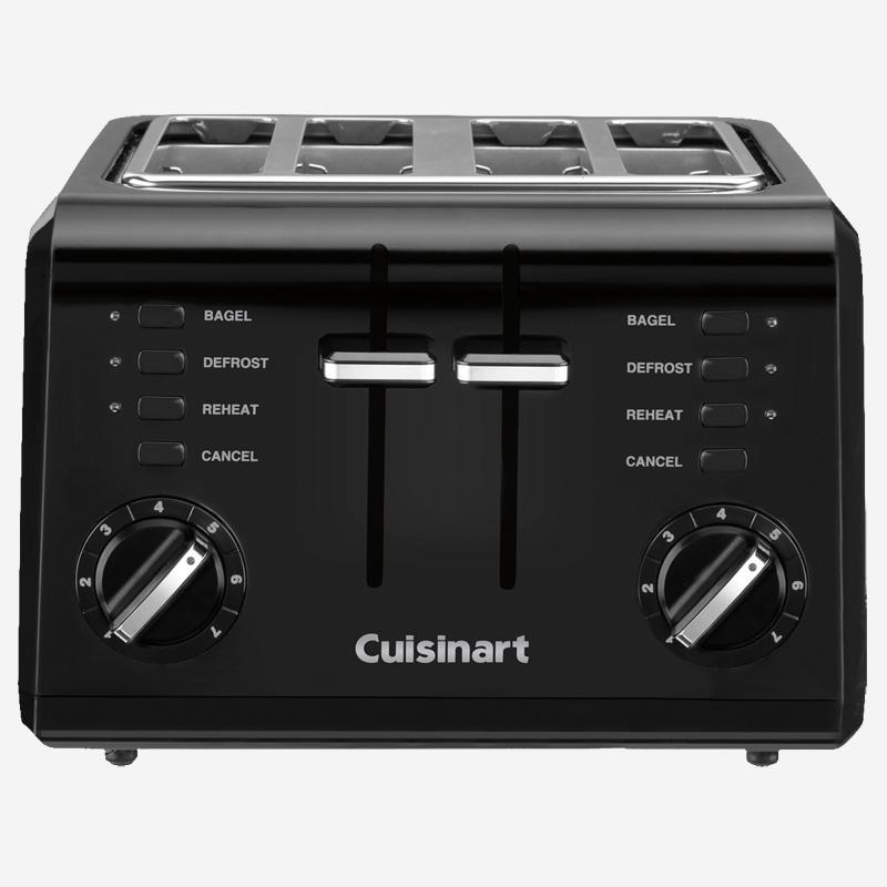 Cuisinart 4-Slice Compact Toaster CPT-142BKC (Refurbished)