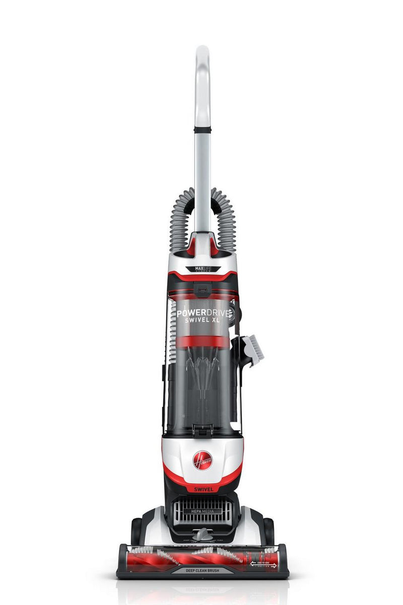 Hoover MAXLife PowerDrive Elite High Performance Swivel XL Bagless Upright Vacuum Cleaner with HEPA Media Filtration, UH75110 (Open Box- "Good As New" Blemished Packaging)