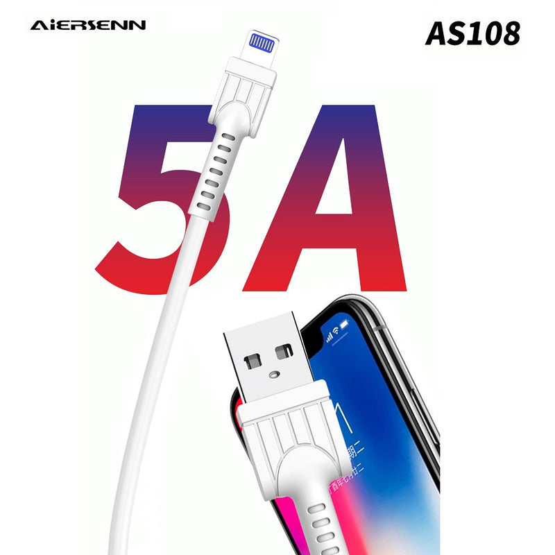 AIERSENN AS108 5A Hi-Speed Data Transfer iPhone Cable