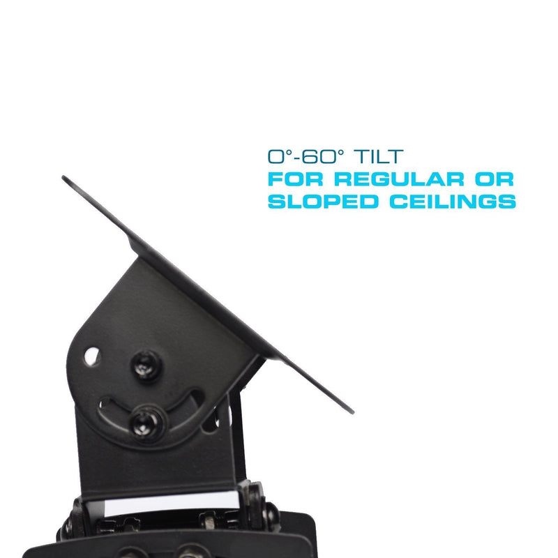 OPEN BOX- QualGear® PRB-717-BLK 6.6"-16" High Quality Universal Ceiling Projector Mount