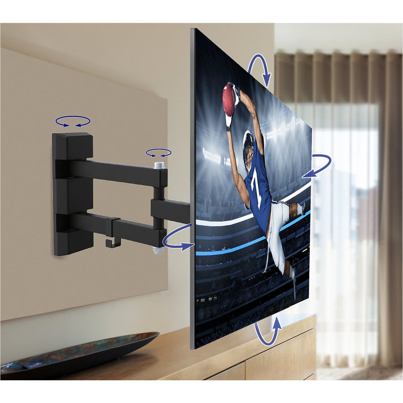 QualGear QG-TM-006-BLK 23-Inch to 42-Inch Universal Low Profile Tilting Wall Mount LED TVs, Black