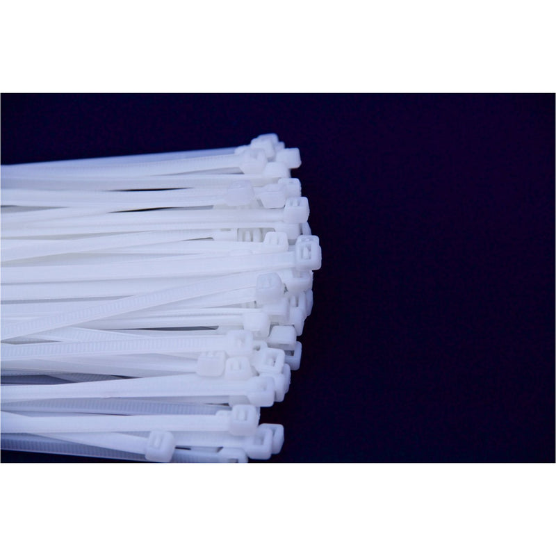 QualGear 14-Inch Self-Locking Cable Ties White, NAAV-CT6-W-100-P-6PK, 6 Packs (600 Pieces)