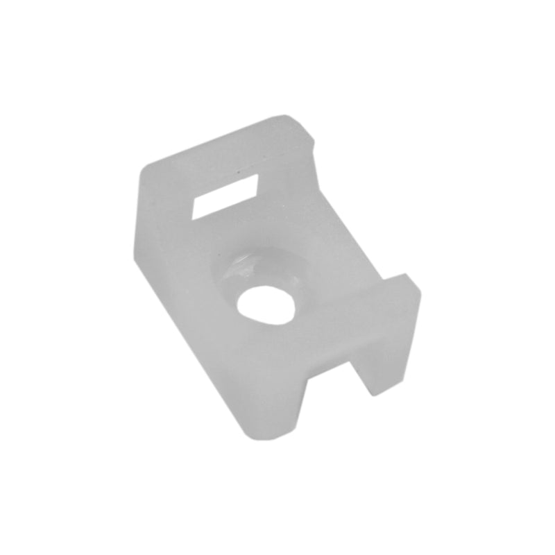 OPEN BOX- QualGear® CM2-W-100-P Cable Tie Mount, White